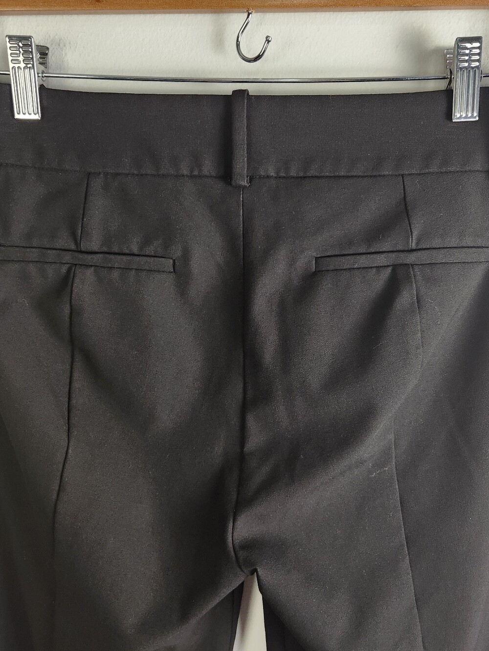 J. Crew Mercantile Black Slim Straight Mid Rise Cropped Ankle Pants Size 6 #726 - Picture 7 of 12